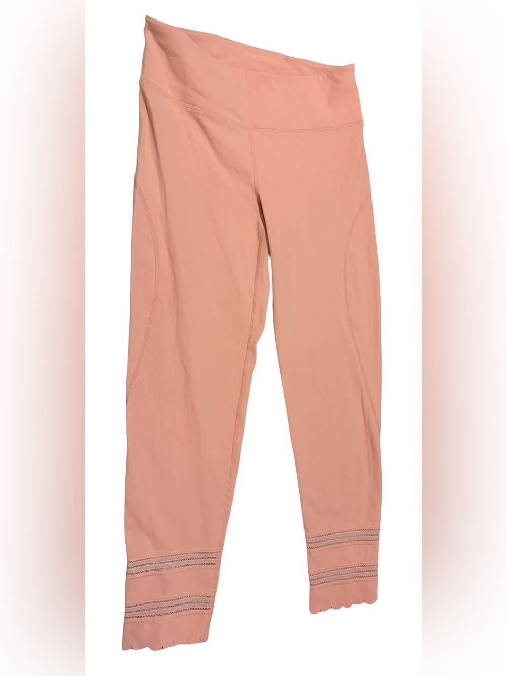 FP Movement Petal Pusher Cropped Leggings Pink Scallop Size M